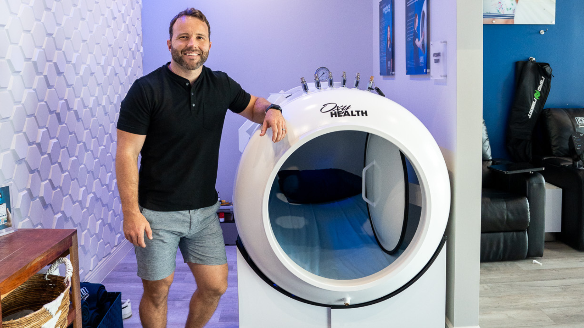 OxyHealth Fortius 420 hyperbaric oxygen chamber at iCRYO Helotes