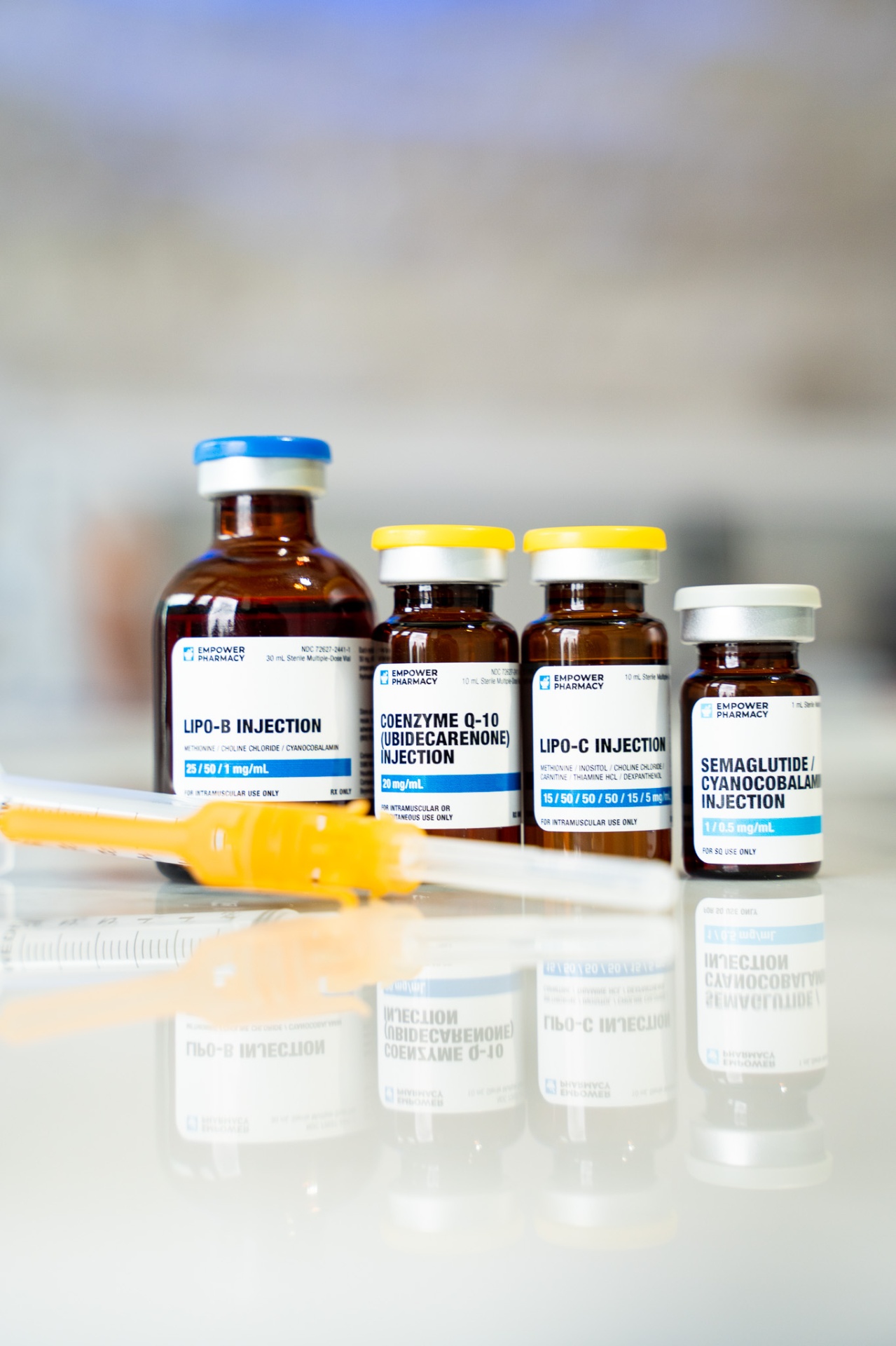 iCRYO Helotes IM shot menu vials